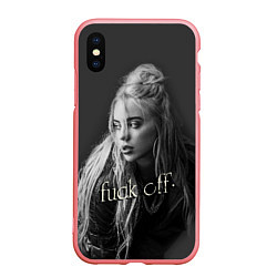 Чехол iPhone XS Max матовый Billie Eilish fak off