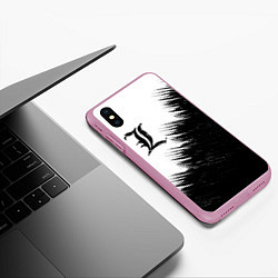 Чехол iPhone XS Max матовый Death Note 5, цвет: 3D-розовый — фото 2