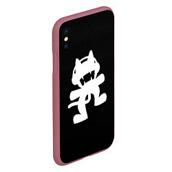 Чехол iPhone XS Max матовый MONSTERCAT, цвет: 3D-малиновый — фото 2