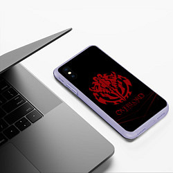 Чехол iPhone XS Max матовый Overlord, цвет: 3D-светло-сиреневый — фото 2