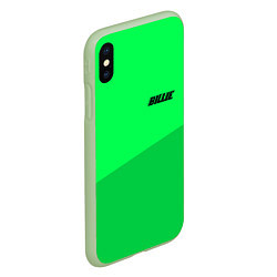 Чехол iPhone XS Max матовый Billie Eilish: Duo Green, цвет: 3D-салатовый — фото 2