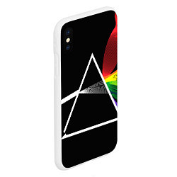 Чехол iPhone XS Max матовый PINK FLOYD, цвет: 3D-белый — фото 2