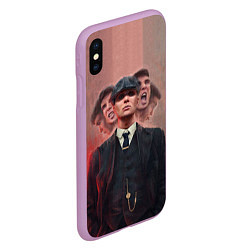 Чехол iPhone XS Max матовый Томас Шелби Peaky Blinders, цвет: 3D-сиреневый — фото 2