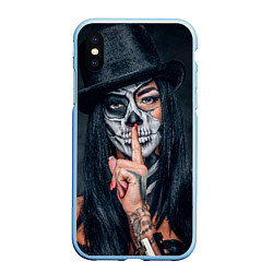 Чехол iPhone XS Max матовый Девушка halloween