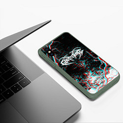 Чехол iPhone XS Max матовый GHOSTEMANE, цвет: 3D-темно-зеленый — фото 2