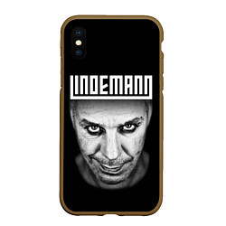 Чехол iPhone XS Max матовый LINDEMANN, цвет: 3D-коричневый