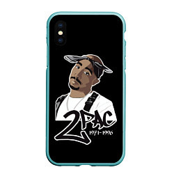 Чехол iPhone XS Max матовый 2pac