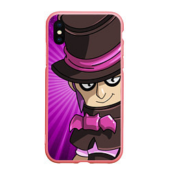 Чехол iPhone XS Max матовый Brawl Stars Mortis1