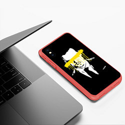 Чехол iPhone XS Max матовый Sherlock, цвет: 3D-красный — фото 2