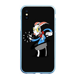 Чехол iPhone XS Max матовый Cuphead - Хопус Покус, цвет: 3D-голубой