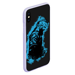 Чехол iPhone XS Max матовый Vikings, цвет: 3D-светло-сиреневый — фото 2