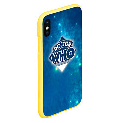Чехол iPhone XS Max матовый Doctor Who, цвет: 3D-желтый — фото 2
