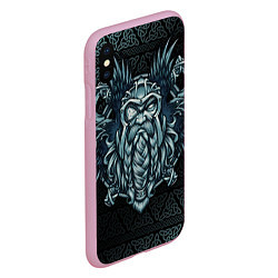 Чехол iPhone XS Max матовый Odinn, цвет: 3D-розовый — фото 2