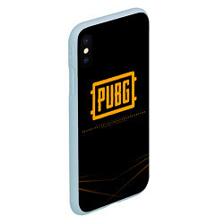 Чехол iPhone XS Max матовый PUBG, цвет: 3D-голубой — фото 2