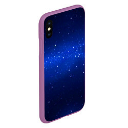 Чехол iPhone XS Max матовый BLUE STARRY SKY, цвет: 3D-фиолетовый — фото 2