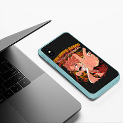 Чехол iPhone XS Max матовый Fairy Tail, цвет: 3D-мятный — фото 2