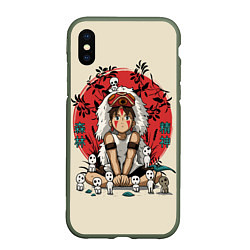 Чехол iPhone XS Max матовый Princess Mononoke