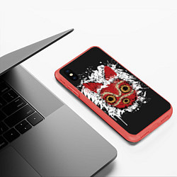 Чехол iPhone XS Max матовый Princess Mononoke, цвет: 3D-красный — фото 2