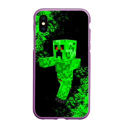 Чехол iPhone XS Max матовый MINECRAFT