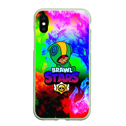 Чехол iPhone XS Max матовый BRAWL STARS LEON