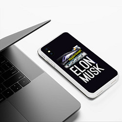 Чехол iPhone XS Max матовый Хайперлуп, цвет: 3D-белый — фото 2