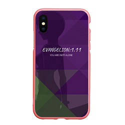 Чехол iPhone XS Max матовый Evangelion: 111