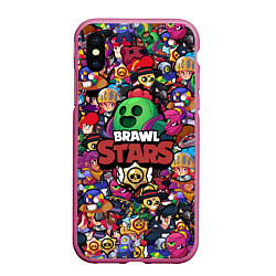 Чехол iPhone XS Max матовый BRAWL STARS SPIKE