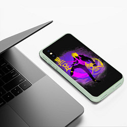 Чехол iPhone XS Max матовый One Piece, цвет: 3D-салатовый — фото 2