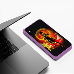 Чехол iPhone XS Max матовый One Piece, цвет: 3D-фиолетовый — фото 2