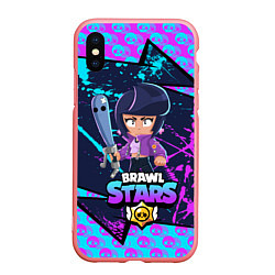 Чехол iPhone XS Max матовый BRAWL STARS BIBI, цвет: 3D-баблгам