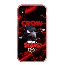 Чехол iPhone XS Max матовый BRAWL STARS CROW