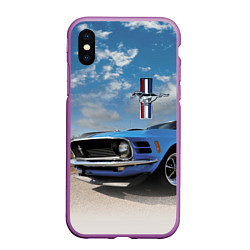 Чехол iPhone XS Max матовый Mustang