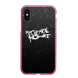 Чехол iPhone XS Max матовый My Chemical Romance, цвет: 3D-малиновый
