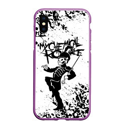 Чехол iPhone XS Max матовый My Chemical Romance, цвет: 3D-фиолетовый