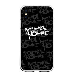 Чехол iPhone XS Max матовый My Chemical Romance, цвет: 3D-белый