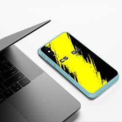 Чехол iPhone XS Max матовый Counter Strike, цвет: 3D-мятный — фото 2