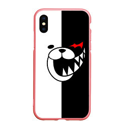 Чехол iPhone XS Max матовый MONOKUMA КАПЮШОН