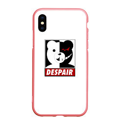 Чехол iPhone XS Max матовый Monokuma, цвет: 3D-баблгам