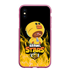 Чехол iPhone XS Max матовый BRAWL STARS SALLY LEON