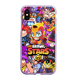 Чехол iPhone XS Max матовый BRAWL STARS MAX