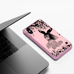 Чехол iPhone XS Max матовый ARIANA GRANDE, цвет: 3D-розовый — фото 2