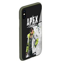 Чехол iPhone XS Max матовый Apex Legends, цвет: 3D-темно-зеленый — фото 2