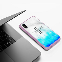Чехол iPhone XS Max матовый LINEAGE 2, цвет: 3D-сиреневый — фото 2