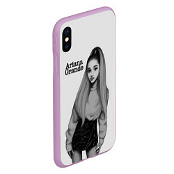 Чехол iPhone XS Max матовый Ariana Grande Ариана Гранде, цвет: 3D-сиреневый — фото 2