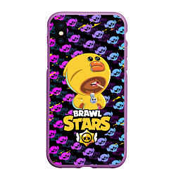 Чехол iPhone XS Max матовый BRAWL STARS SALLY LEON