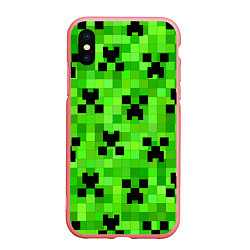 Чехол iPhone XS Max матовый MINECRAFT