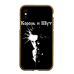 Чехол iPhone XS Max матовый Король и Шут Анархия спина