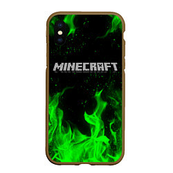 Чехол iPhone XS Max матовый MINECRAFT