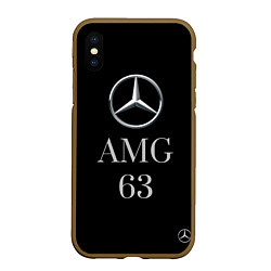 Чехол iPhone XS Max матовый Mersedes AMG 63
