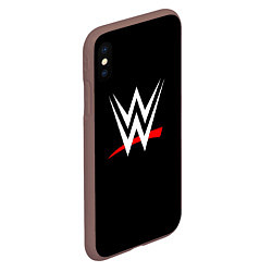 Чехол iPhone XS Max матовый WWE, цвет: 3D-коричневый — фото 2